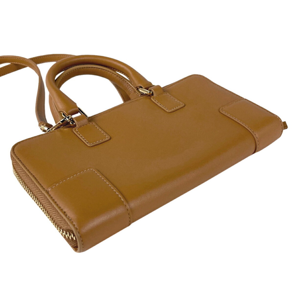 Loewe Amazona Clutch Shoulder Bag Accessory Leather Brown - Picture 2 of 7